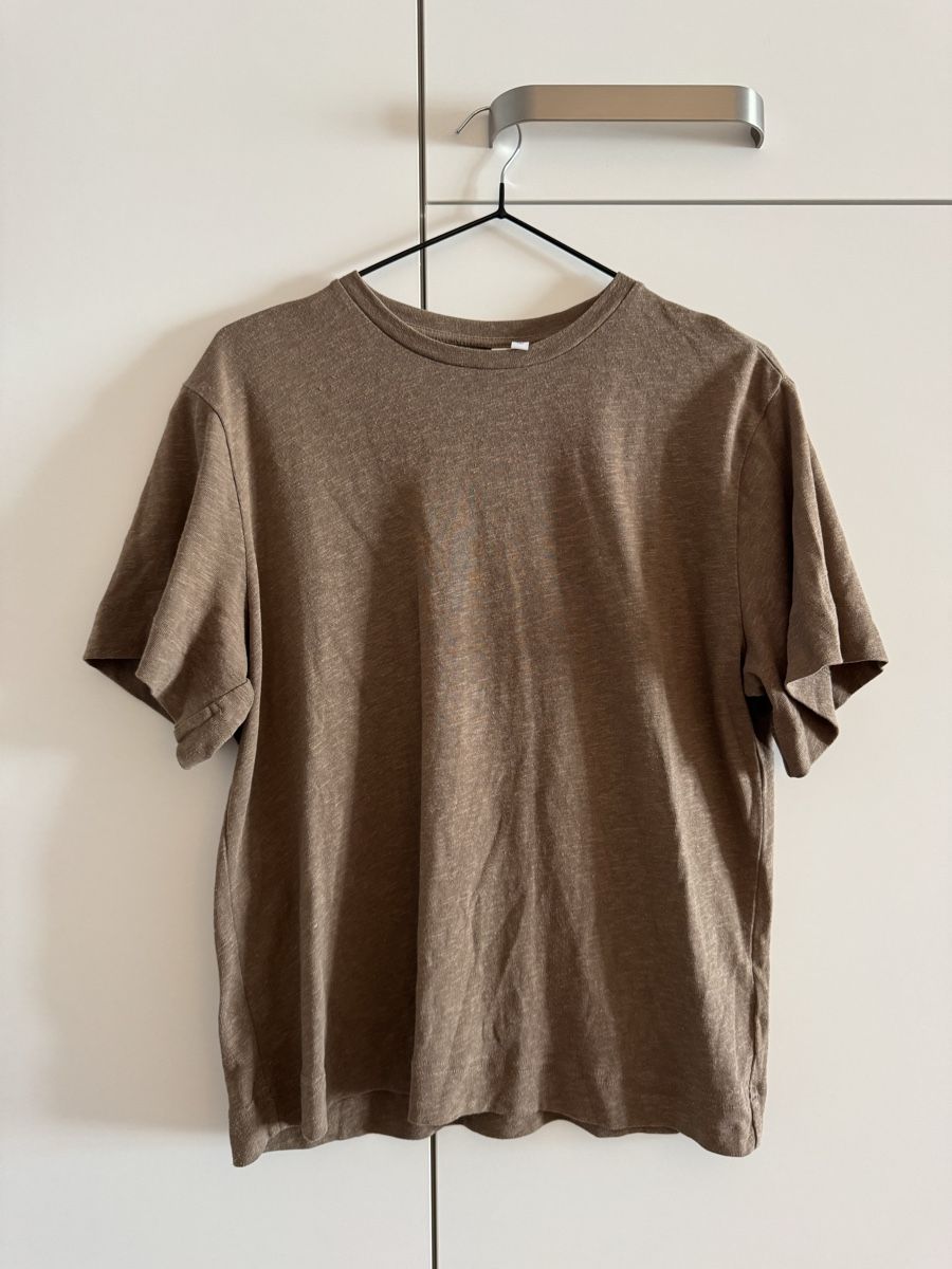 Other Stories T-shirt: Braunes T-Shirt, Leine, S – Usato da Zürich venduto da noura2202