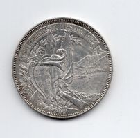 (2674) CH, 5 Franken 1883, Lugano, Super, stgl