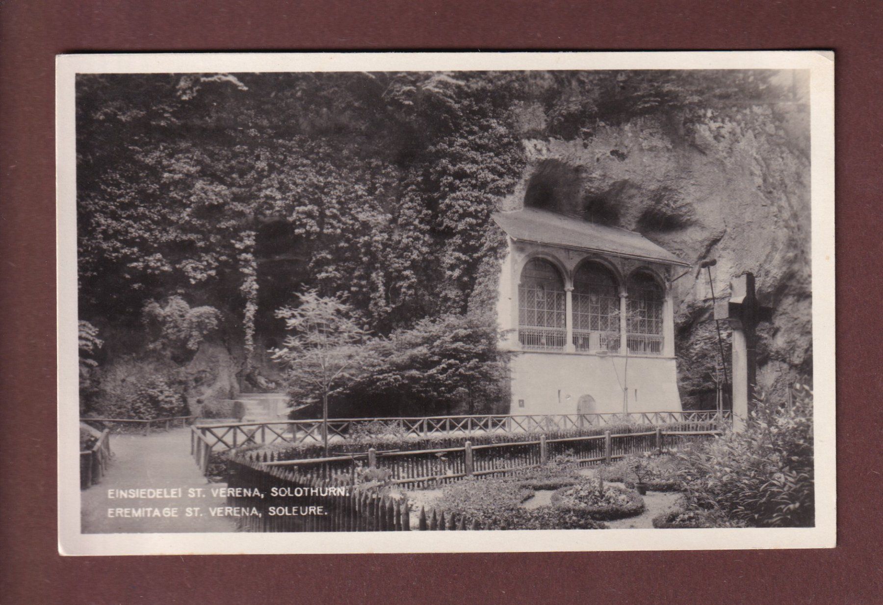 Cartoline postali: SOLOTHURN - Einsiedelei St. Verena – Usato da Pully venduto da nicecards-shop