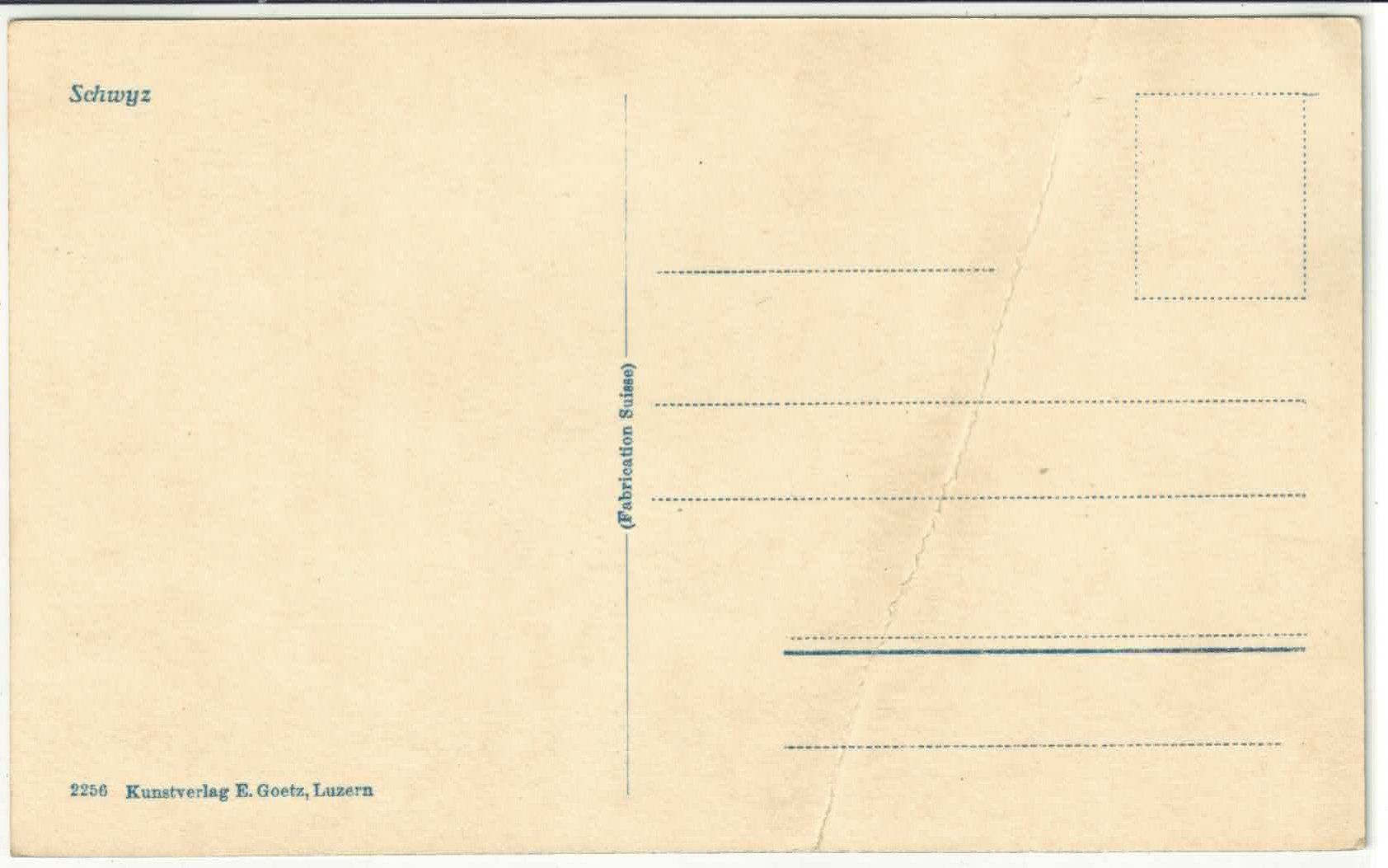Cartoline postali: Schwyz - Teilansicht – Difettoso da Ettingen venduto da Kartenplanet 1