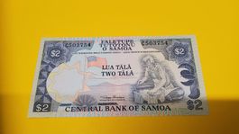 Samoa 2 Tala Banknote, Top  Sammlerstück!