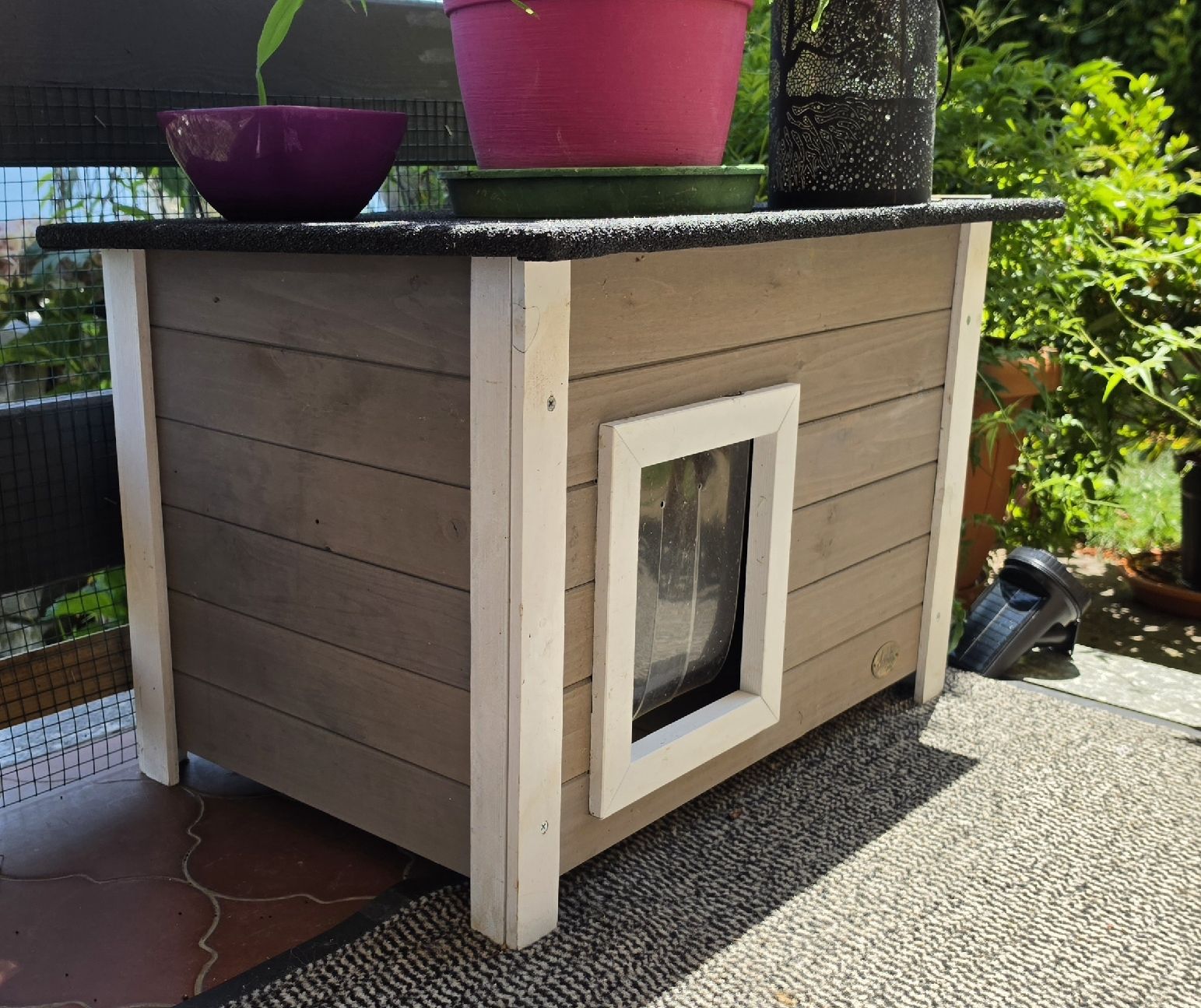Cucce & Letti: Katzenhaus Holz wetterfest – Nuovo (secondo la descrizione) da Baar venduto da Markus6519