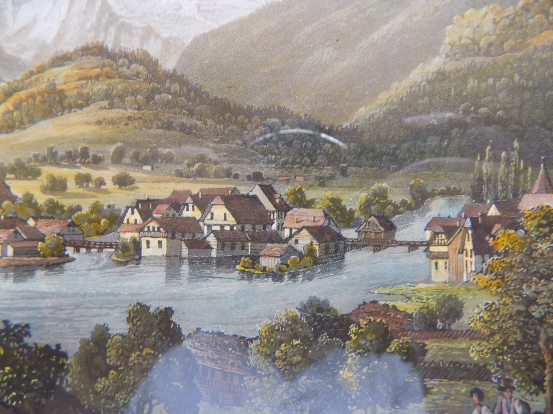 Incisioni: Unterseen Interlaken herrliches Kolorit – Usato da Risch venduto da Rischli15 4