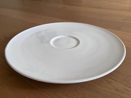 Linck - grosser weisser Deko-Teller aus Keramik - 46 cm