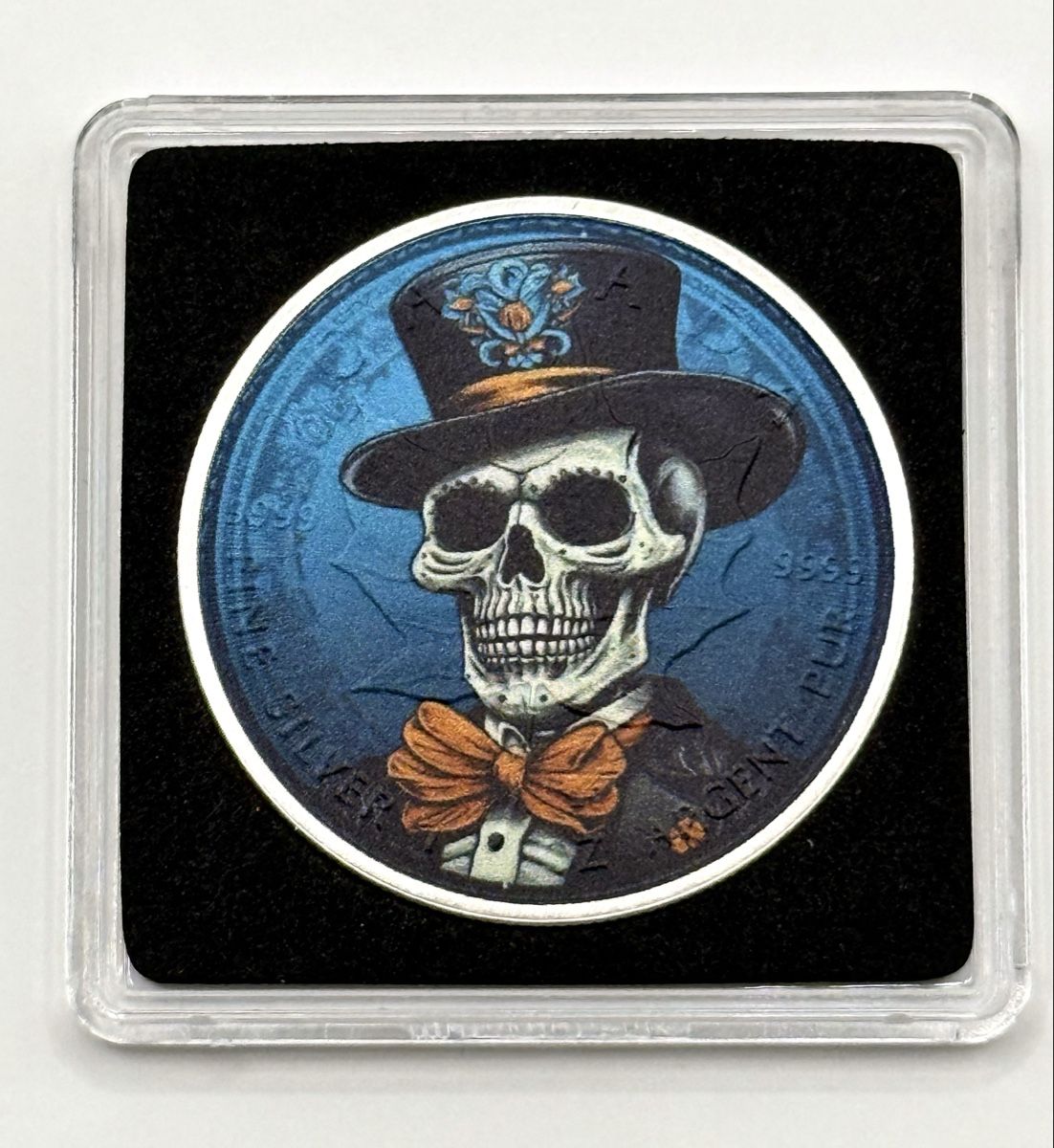 Tutti le monete: Maple Leaf 2024 Mr. Victor Skeleton 1 oz Silber-Lim 200 – Nuovo (secondo la descrizione) da Zürich venduto da Circle-9-Coins 2