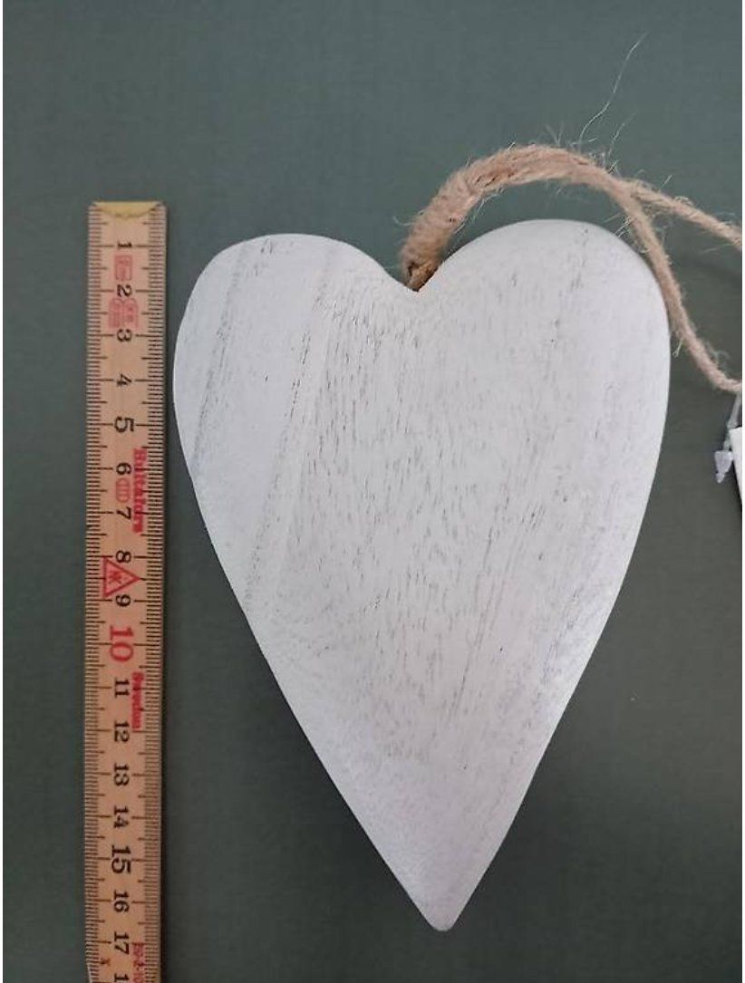 Tutte le decorazioni: Shabby Chic Deko Herz aus Holz – Nuovo e nell'imballaggio originale da Salez venduto da Robe12 1