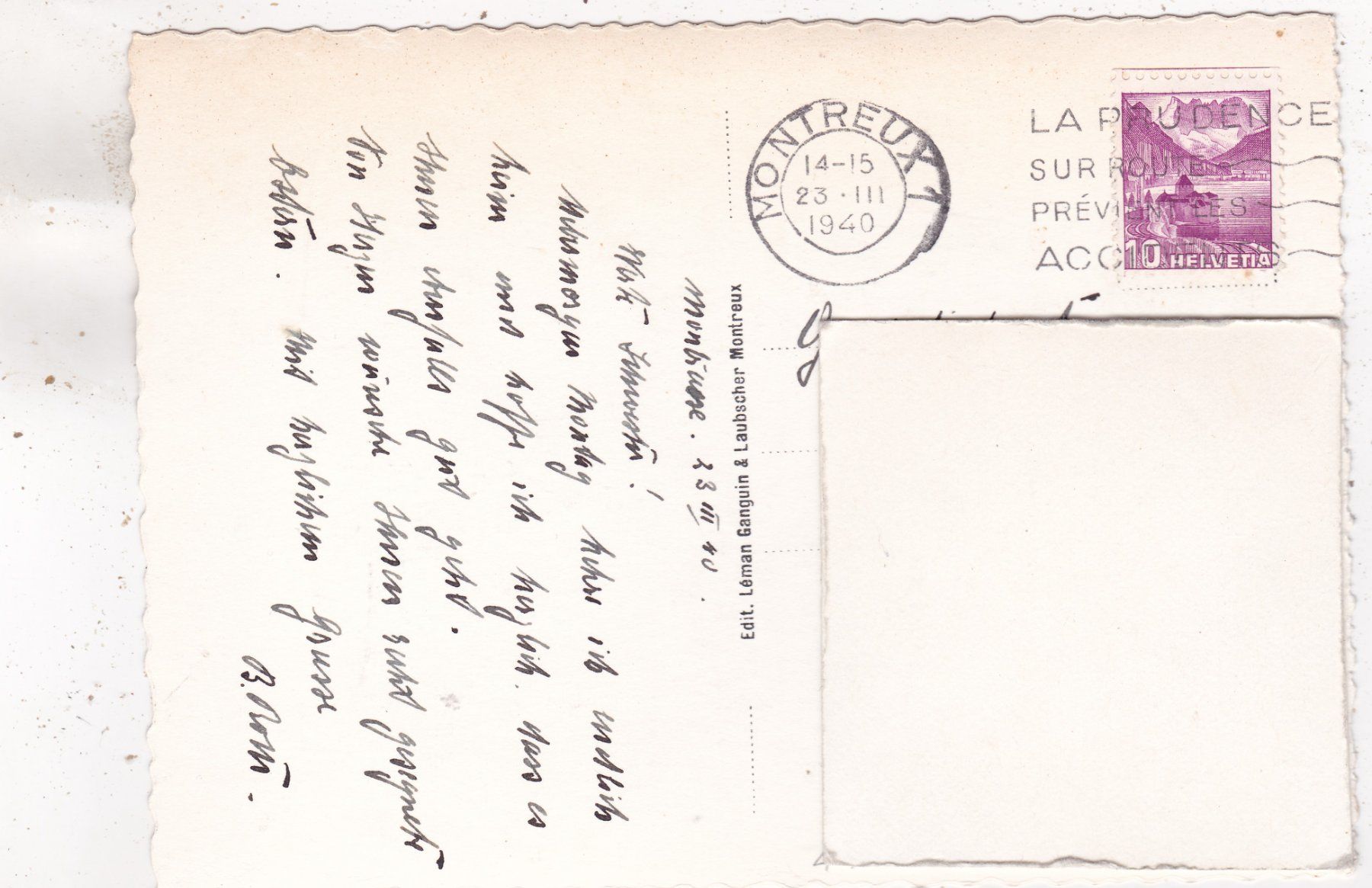 Cartoline postali: Château de Chillon 1940 – Usato da Herisau venduto da Lisegrat2008 1