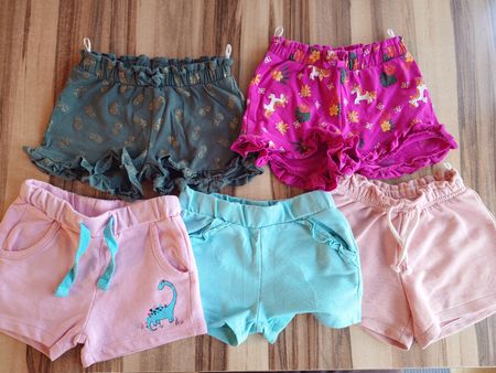 5er Set kurze Kinder Shorts, Grösse 98