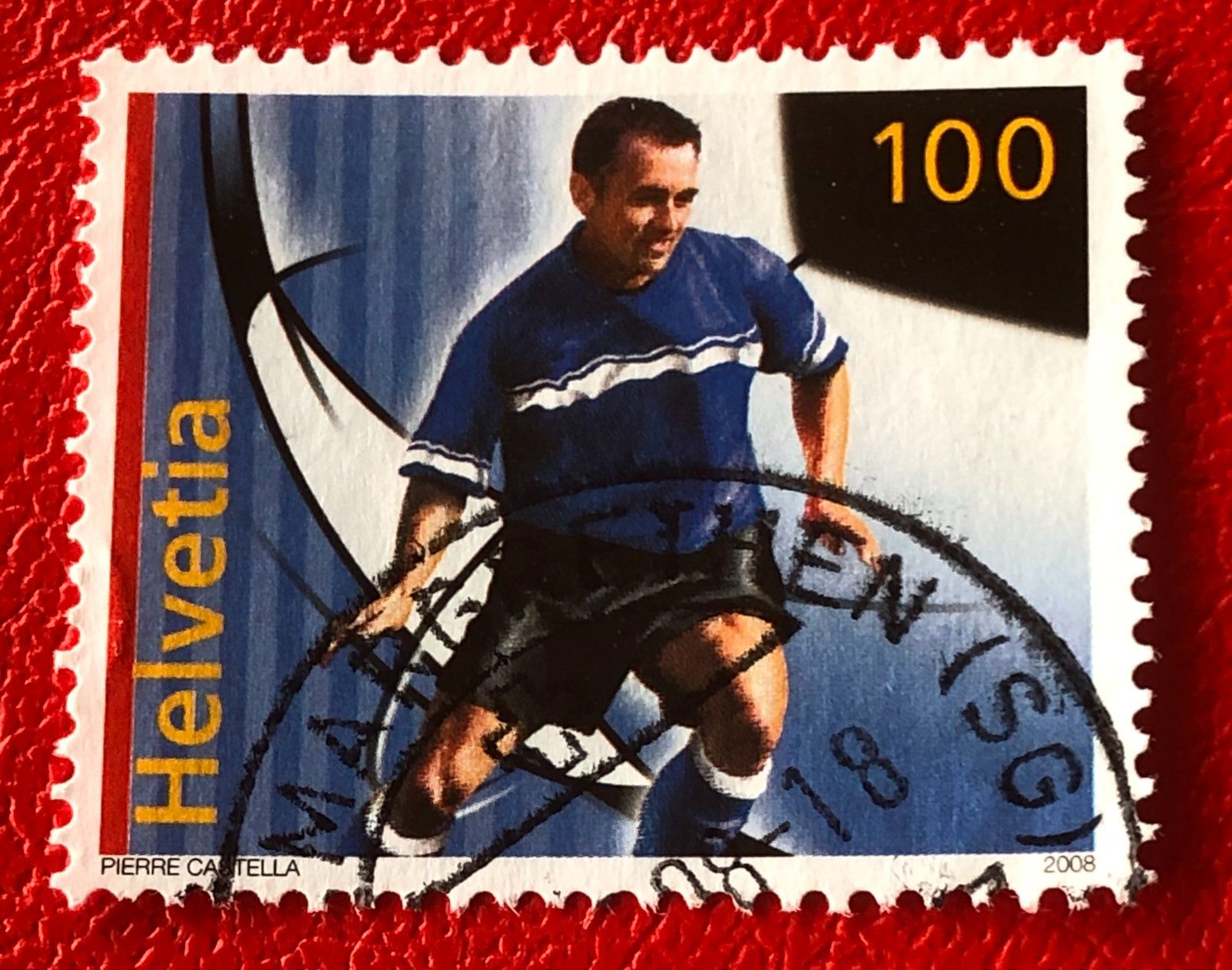 Tutti i francobolli: Nr.1265 Aktivfussball 2008  mit Stempel    – Usato da Aarau venduto da Billa007