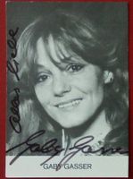 Gaby Gasser Autogramm signiert Fotopostkarte 10x15cm