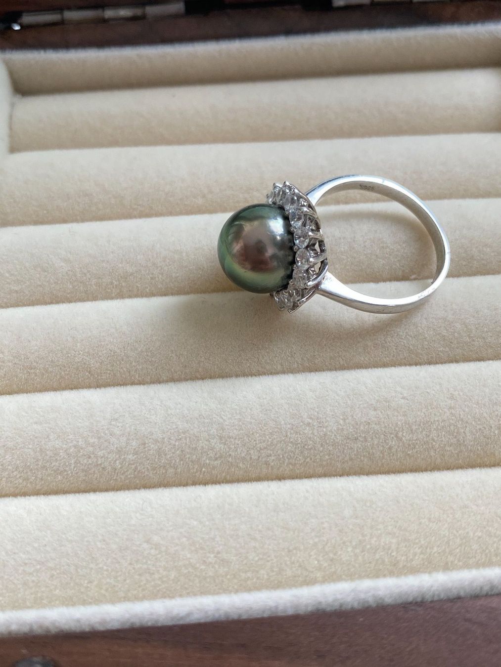 Anelli: 11.2 mm Tahiti Perlen Ring /echte Perle – Nuovo e nell'imballaggio originale da Sarnen venduto da Yingsperlen1 3