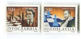Briefmarken "Schach". Jugoslawien