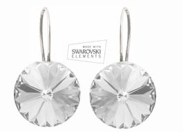 925 Silberohrring mit Swarovski Element