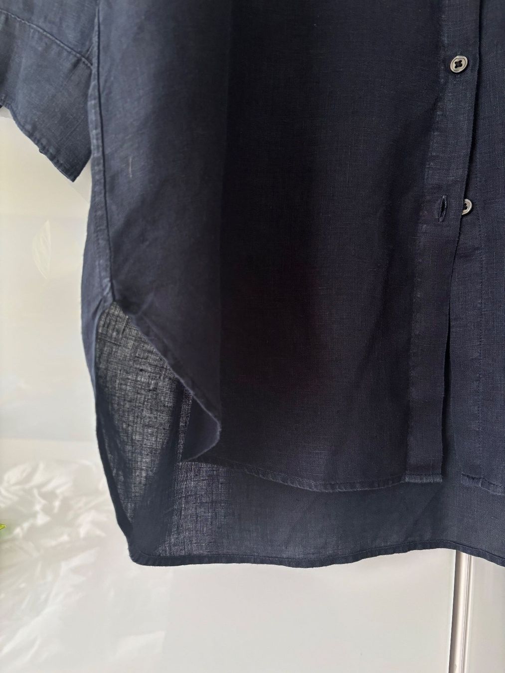 Camicette: Dunkelblaue Bluse aus 100% Hanf Gr. S – Usato da Zürich venduto da missmodernage 2
