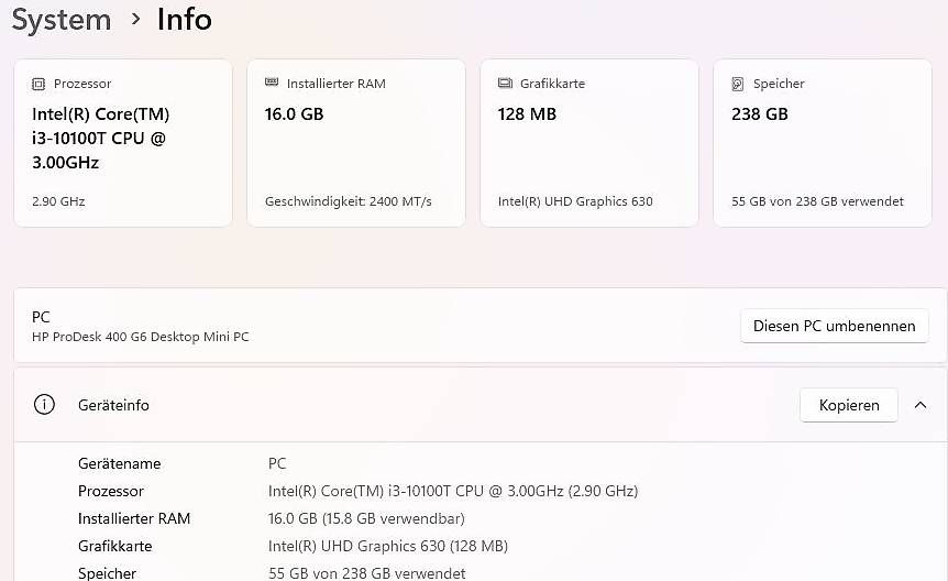 Hewlett Packard PC: HP Deskpro Mini 600 G6 – Usato da Zürich venduto da hotsaucenzuerich 3