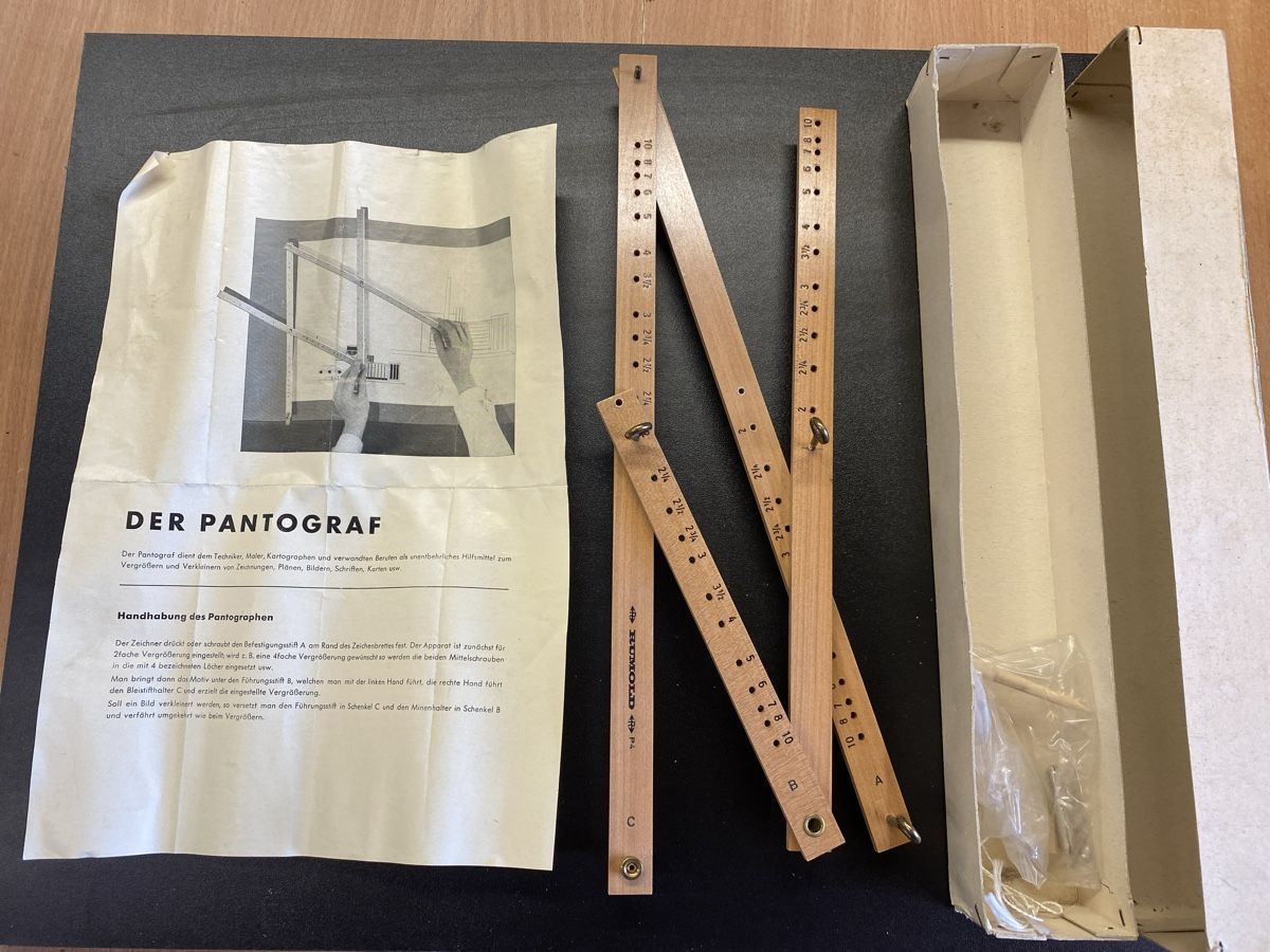 Sonstiges Schreiben & Zeichnen: Rumold Pantograf antik Zeichengerät – Gebraucht aus Buchs SG von rosadoro1973
