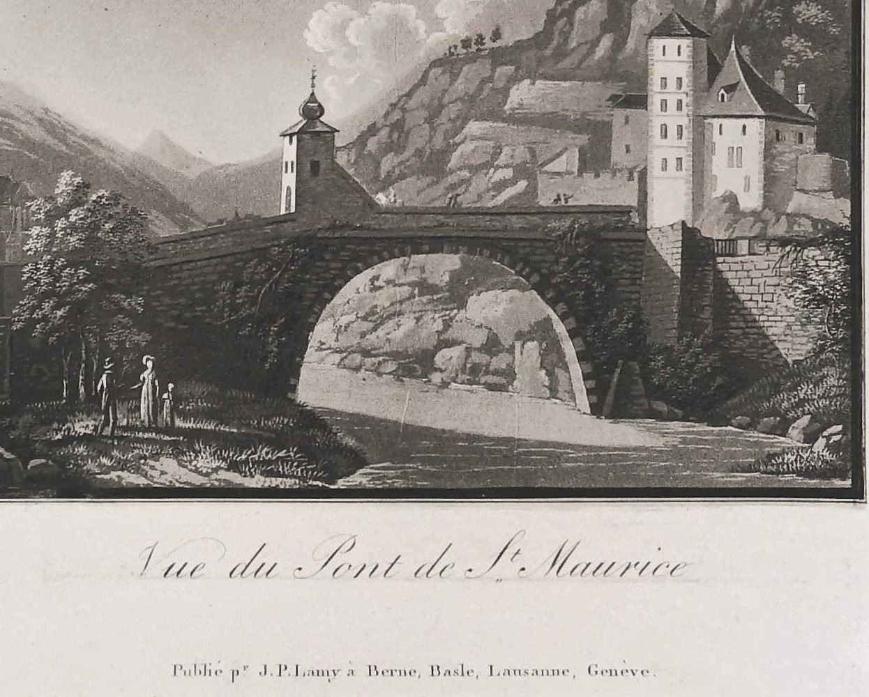 Gravures: St. Maurice  Aquatinta von Lamy – D'occasion à Rafz par Helvet32 1