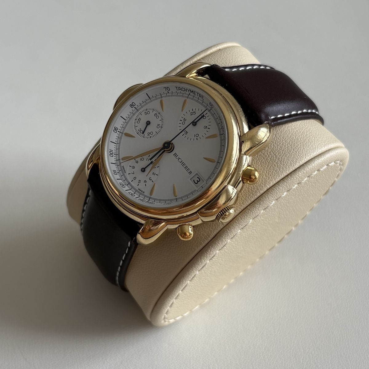 Bucherer Orologi: Bucherer Chronograph Valjoux 7760 Handaufzug – Usato da Winterthur venduto da LaBodega 1