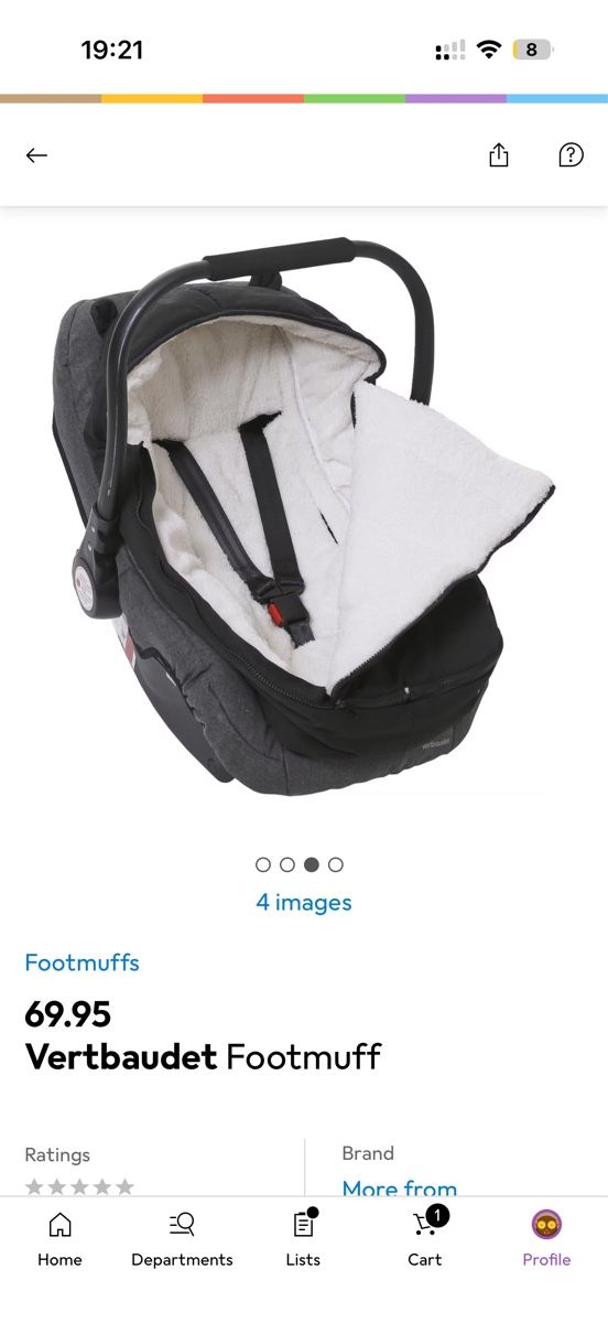 Sacchi a pelo: Footmuff Vertbaudet black car seat etc – Usato da Kilchberg ZH venduto da roz_qcj7 2