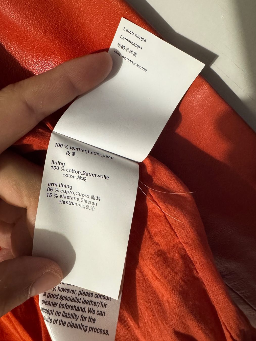 Marc Cain Jacken: MarcCain Lederjacke, Gr. N2 Orange, neuwertig – Gebraucht aus Zürich von fresh0001 4