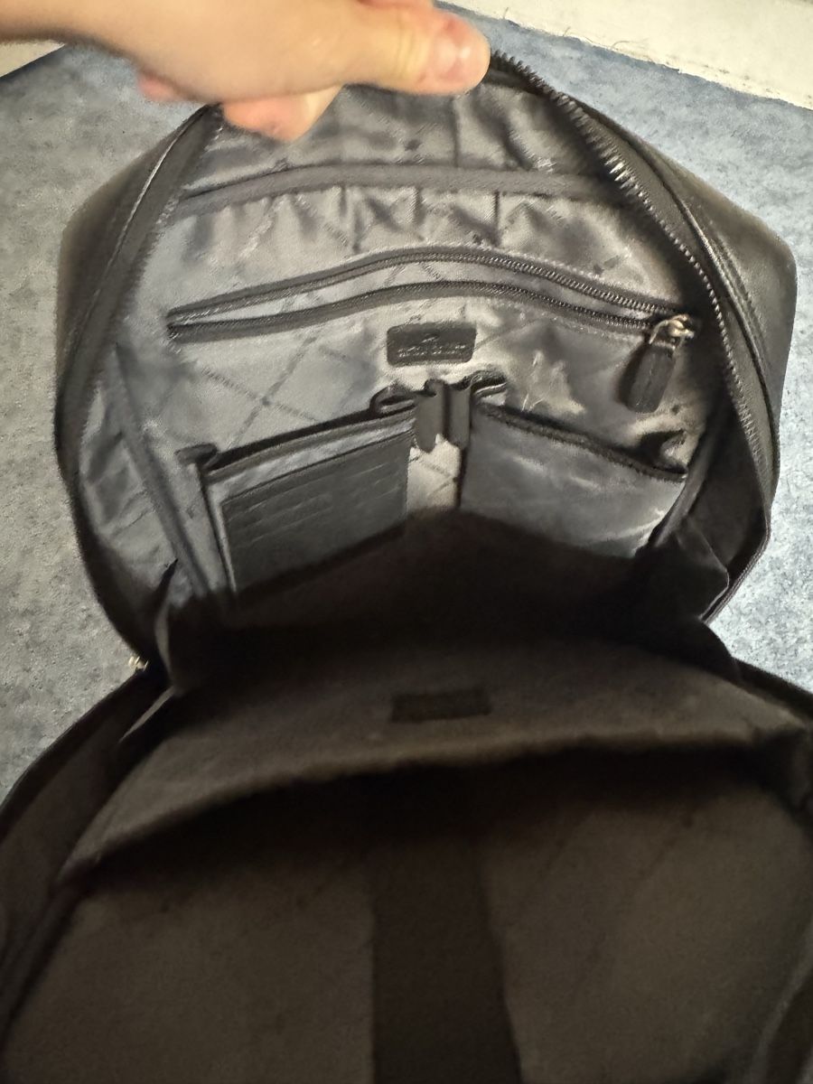 Zaini: Braun Buffel Rucksack schwarz Leder gebraucht – Usato da GOLDACH venduto da seller01 6