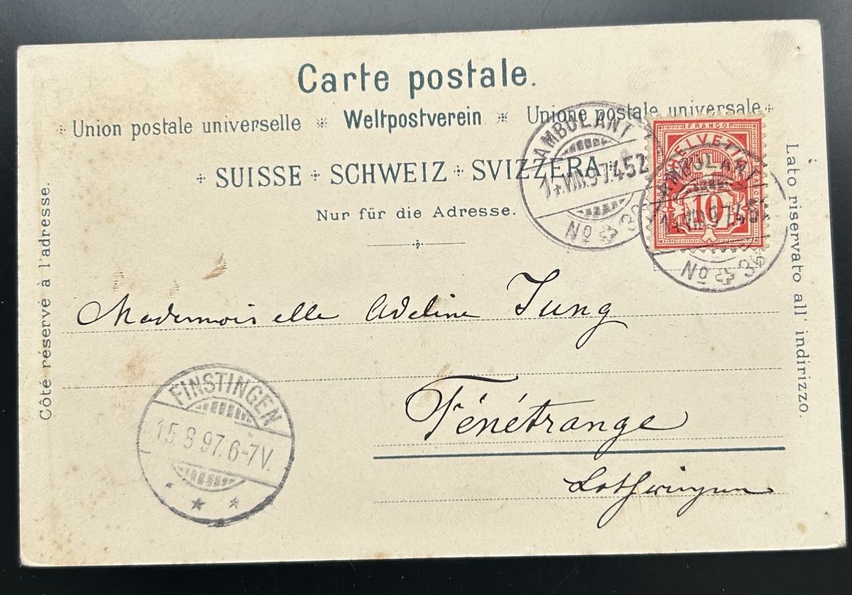 Cartoline postali: Gruss vom Uetliberg Schlumpf Litho  – Usato da Horw venduto da Tellbub 1