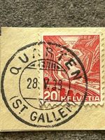 1933 Quarten am Walensee St. Gallen: Stempel Eindruck stark!