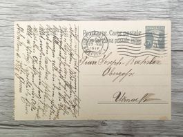 TR52 Carte Postale + Timbre Suisse 1918