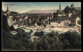AK Laufenburg, Ortsansicht mit Kirche