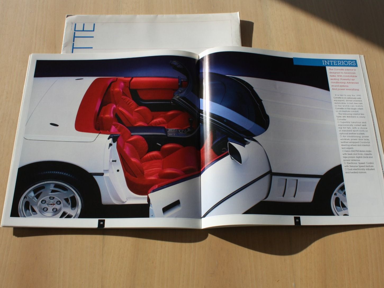 Chevrolet Documenti: Chevrolet Corvette Prestige Prospekt 1990 – Usato da Wikon venduto da erwin400 8