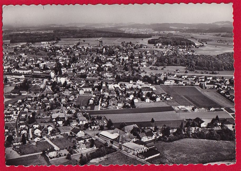 Cartoline postali: HERZOGENBUCHSEE FLUGAUFNAHME – Usato da Grüningen venduto da Kartenlaube