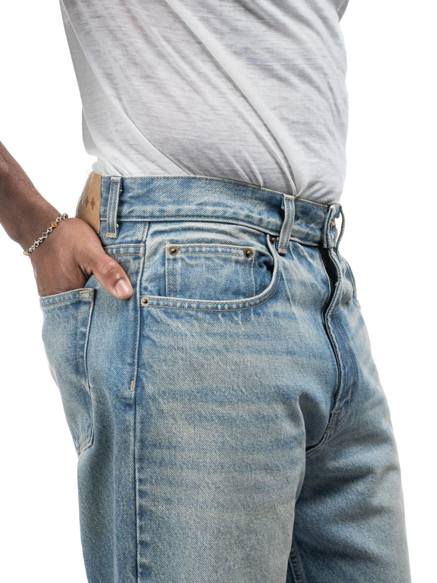 Jeans: Bare Knuckles Serge Loose Bootcut Jeans - Dusk Indigo – Nuovo (secondo la descrizione) da Wängi venduto da fashj4n 5