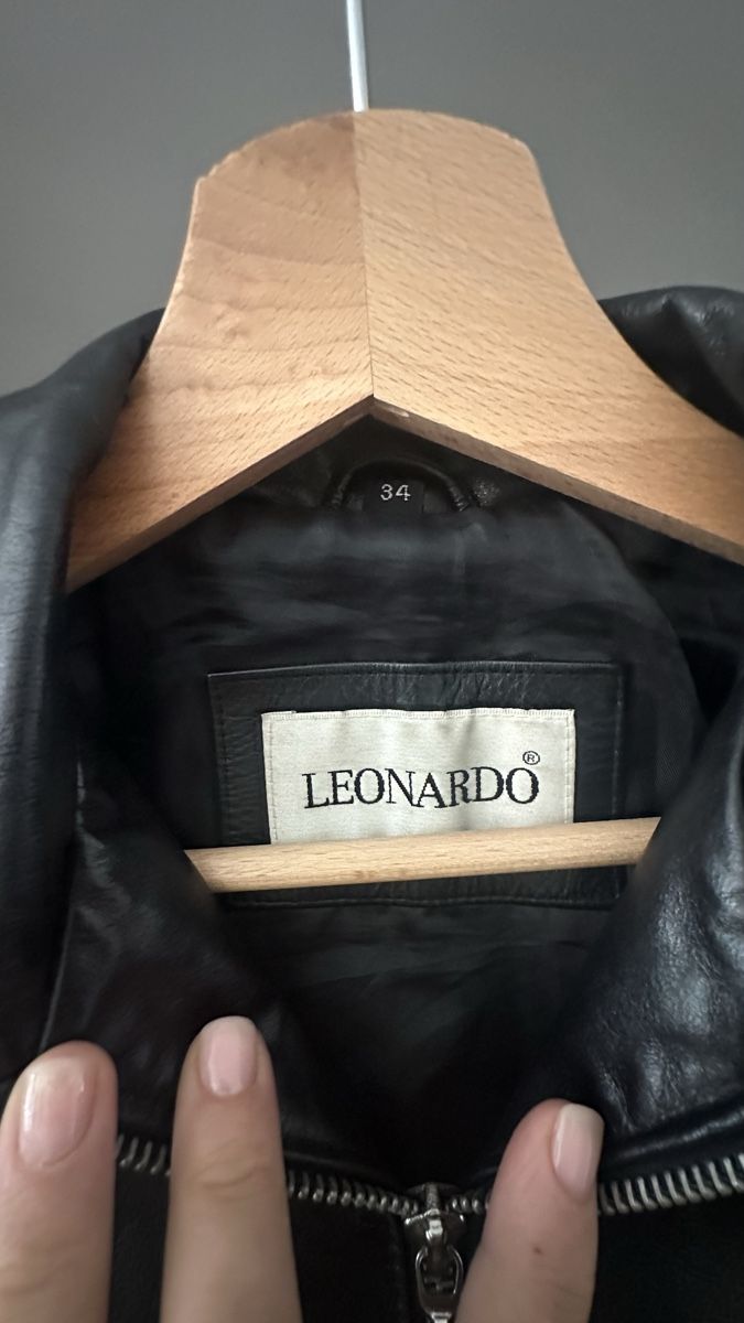 Giacche: Leonardo Echtleder Lederjacke Schwarz Gr. 34 – Usato da Winterthur venduto da whatdreamz 3