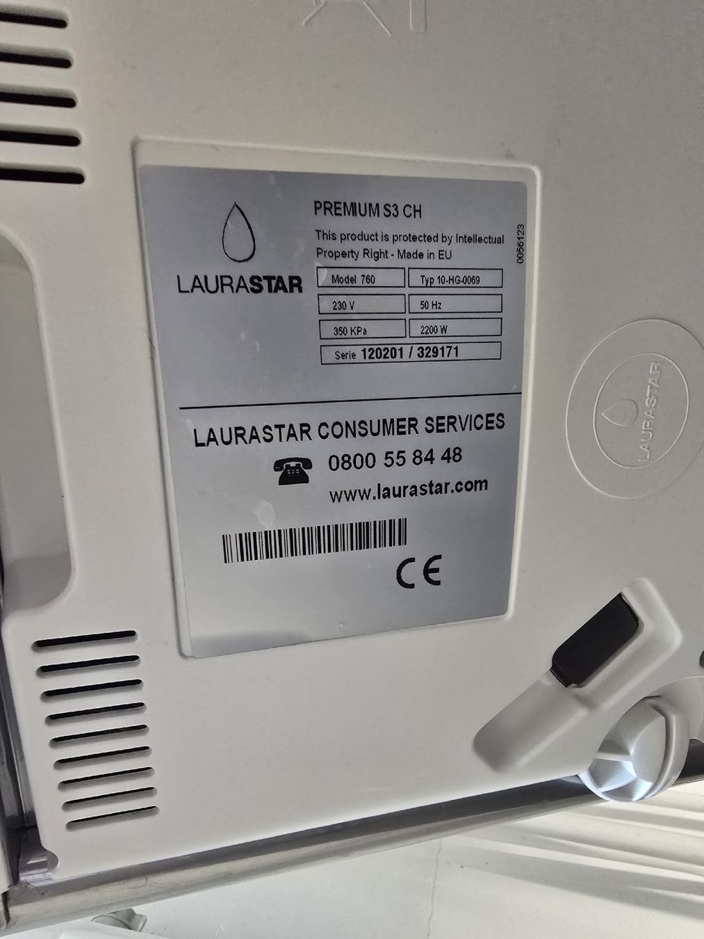 Laurastar Bügeleisen: Laurastar Premium S3 Bügelsystem, defekt – Defekt aus St. Gallen von Jbruecker 4
