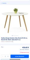 Esstisch weis rund 106 cm NEW