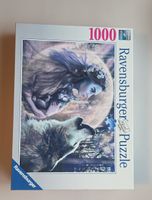 Ravensburger Puzzle 1000 Teile - Wolf und Fee, Winterabend