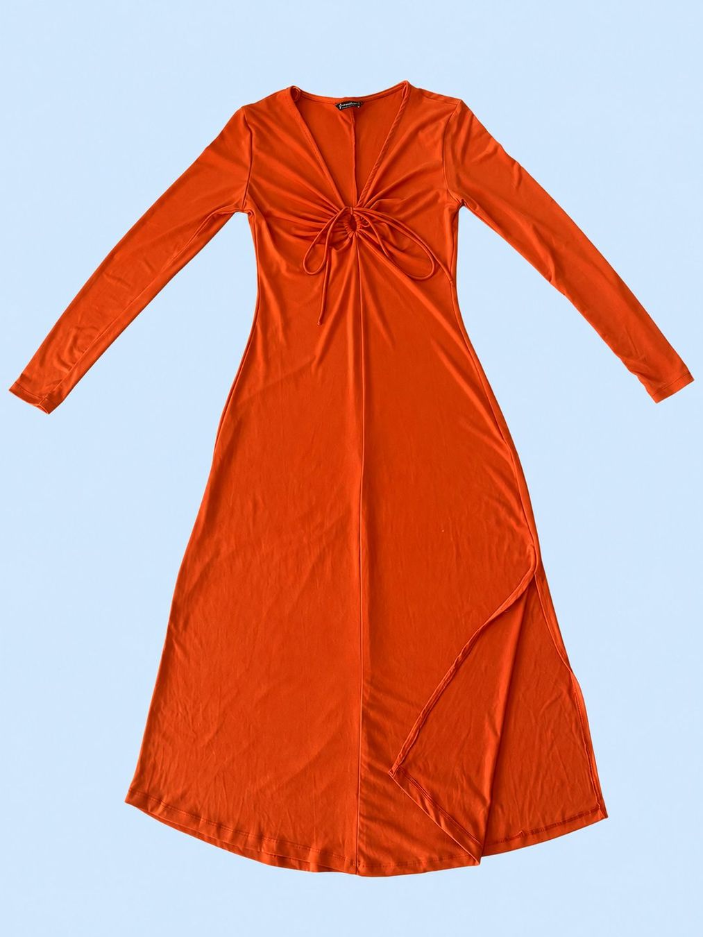 Stradivarius Vestiti: Orange Long Sleeve Dress - Stradivarius – Usato da Lugano venduto da selling_nice_stuff