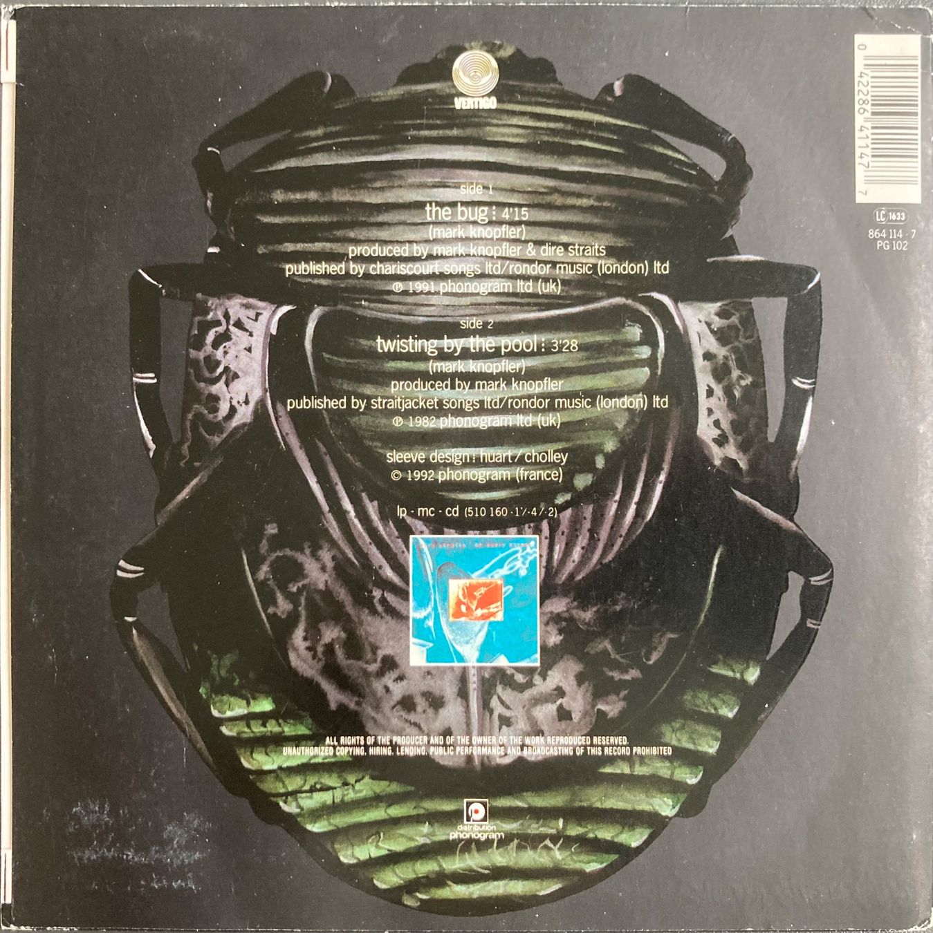 Vinyles: DIRE STRAITS - THE BUG – D'occasion à Poliez-Pittet par Newtown-Records 1