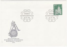 FDC SBK-Nr. 425 (Baudenkmäler, Liestal, 1964)
