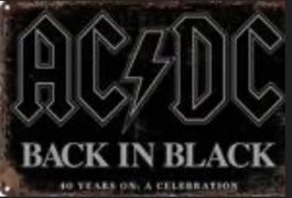AC/DC Blechschild Metal Rock Band