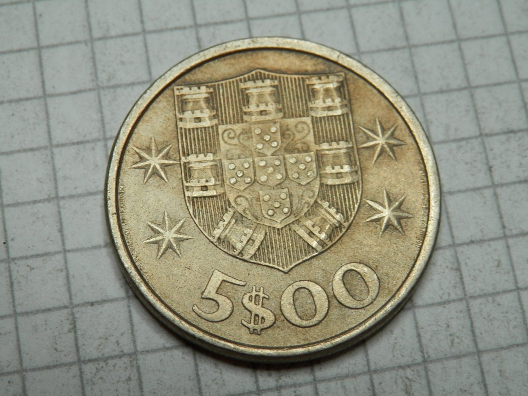 Alle Münzen: Portugal 5 Escudos, 1974 – Gebraucht aus Weiach von weiach81 1