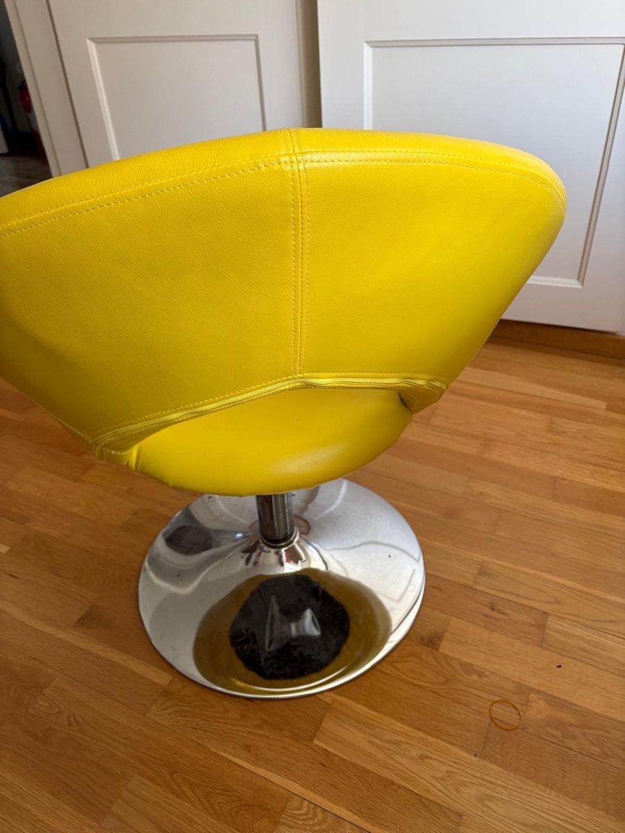 Sedie: Designer Chair Yellow Leather – Usato da Zürich venduto da Francescoooo 1