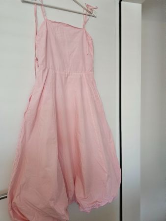 Rosa Kleid mit Trägern, Gr. 38