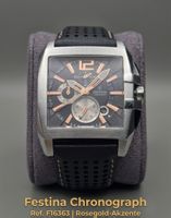 Festina Chronograph  Rosegold-Akzente, Datum ✔️