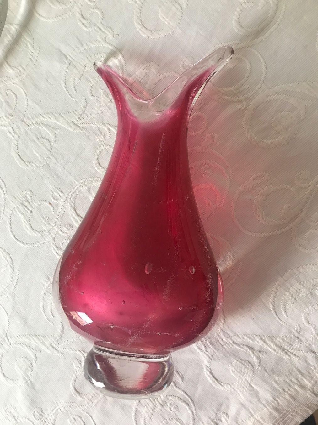 Murano Vasi & Recipienti: Murano  Glasvase, rubinrot – Usato da Wettingen venduto da Andres54 6