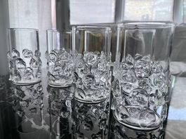 Mundgeblasene Gläser x7