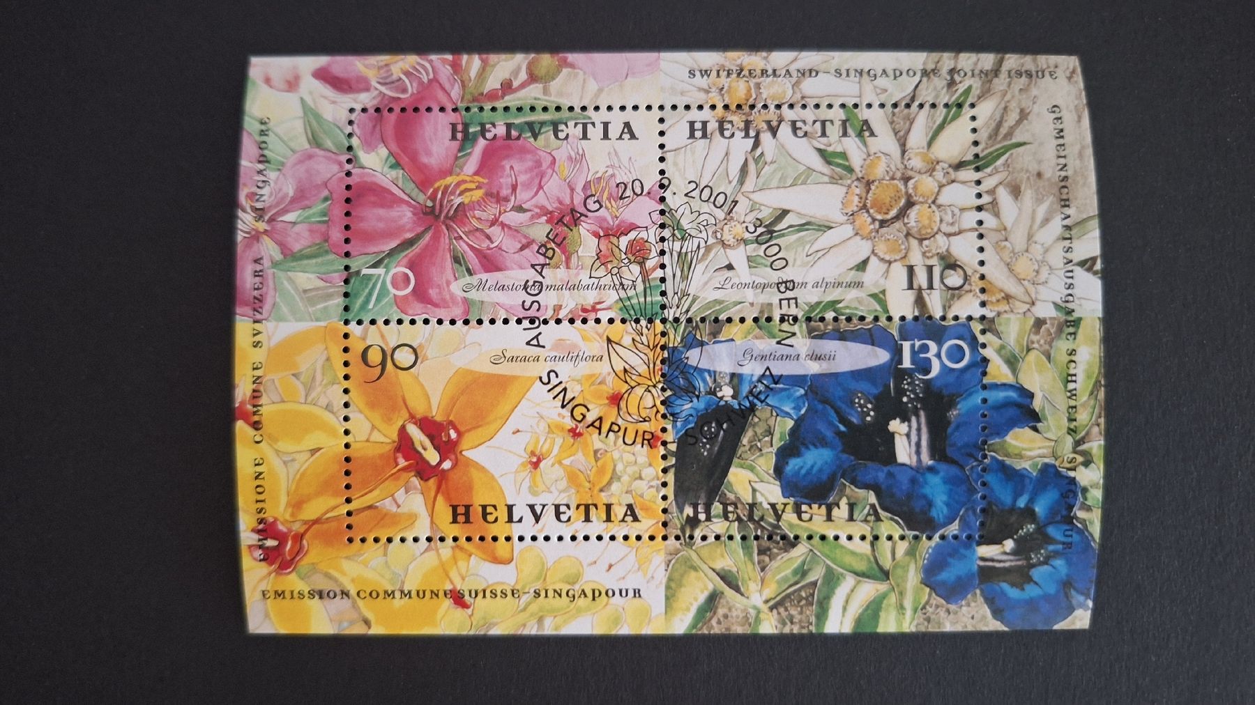 Tutti i francobolli: 2001,Nr.1033 Blockausgabe mit ET-Stempel – Nuovo (secondo la descrizione) da Pratteln venduto da walti-6060