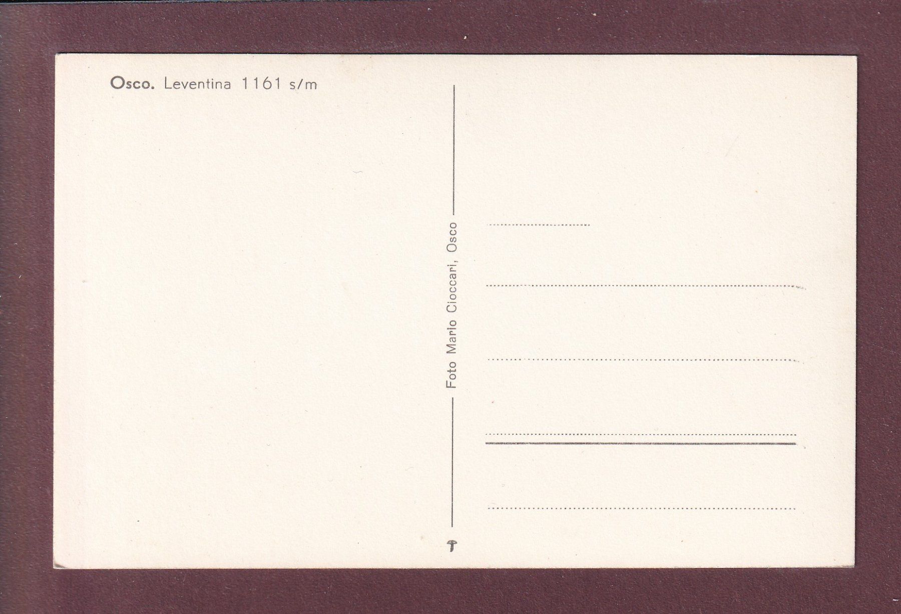 Cartes postales: OSCO - Leventina – D'occasion à Pully par nicecards 1