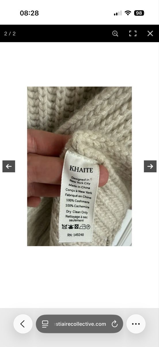 Foulards, Tücher & Schals: KHAITE Kaschmir Schal – Gebraucht aus Teufen AR von nicmat 2