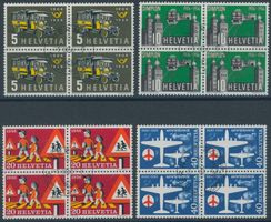 1956 - Werbemarken - Viererblock - Ersttag ET - italienisch